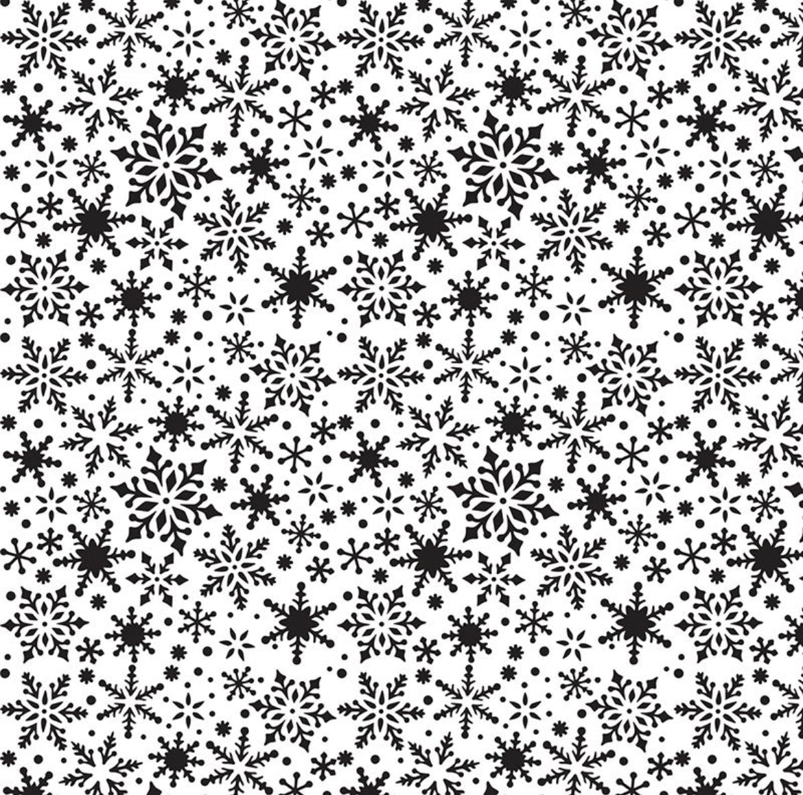 Christmas black snowflakes - Transfer papers