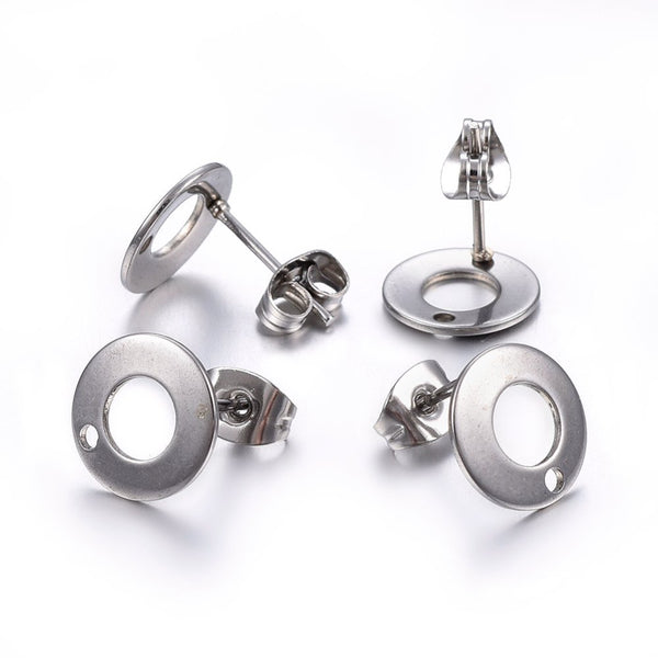 Stainless steel round stud top x 20 pieces