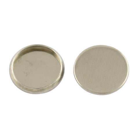 Stainless steel 1.2cm tray bezel setting x 10 pieces