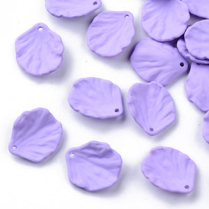 Lilac petal charms  x 10 pieces